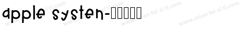 apple systen字体转换